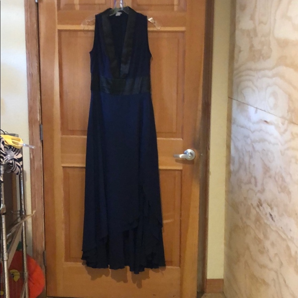 Blue semi formal to evening dress